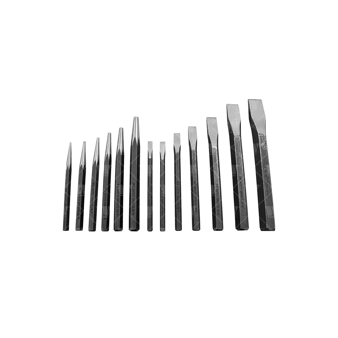 Punzones y cinceles resistentes de 30 piezas 1750-WW