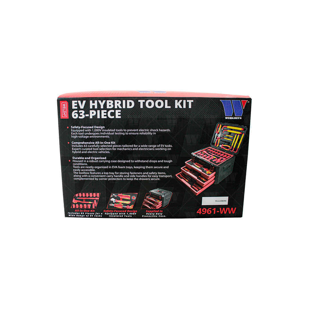 Kit de herramientas híbrido para vehículos eléctricos; 63 piezas 4961-WW