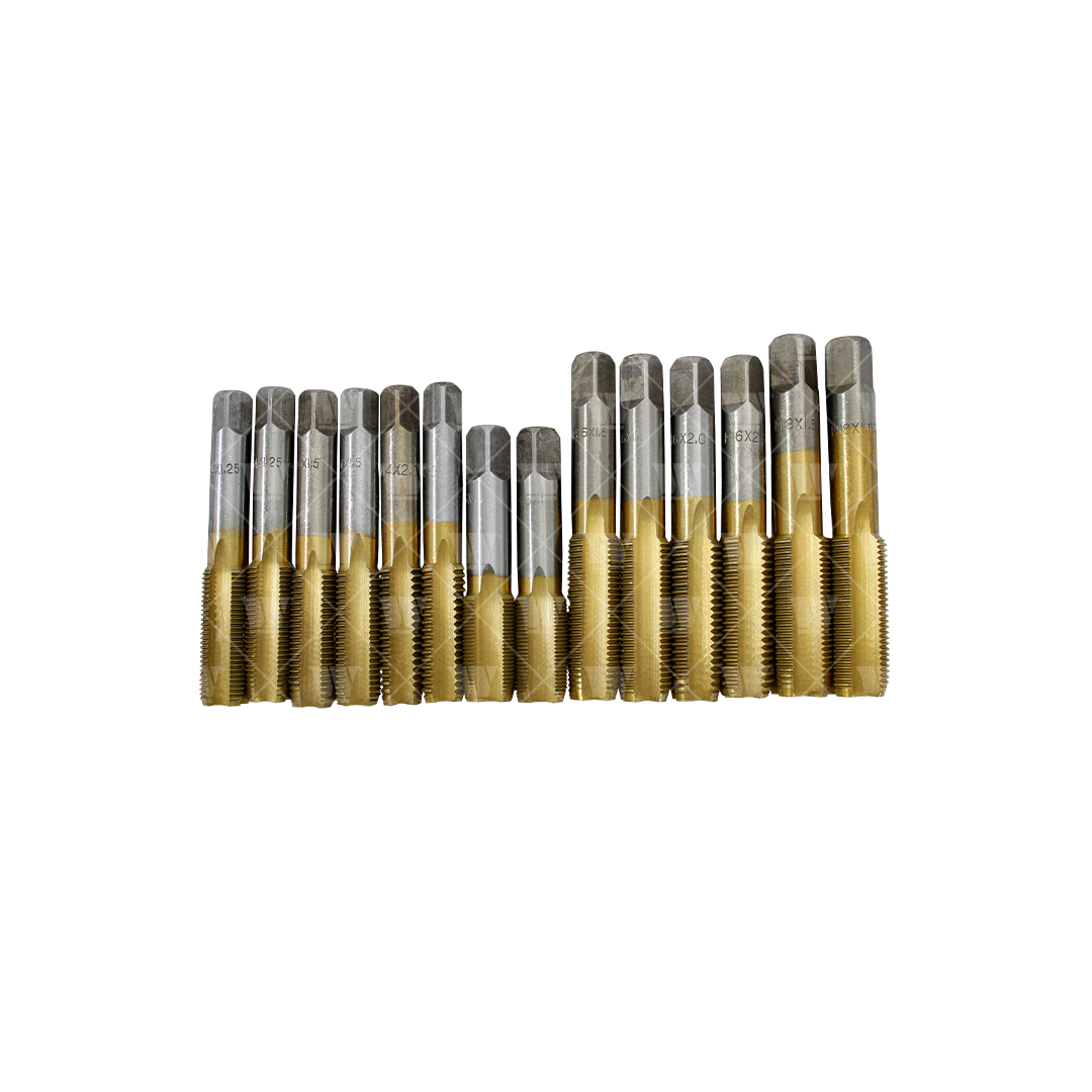 Juego de tarrajas y machuelos, métricos de titanio de 119 piezas 4888-WW