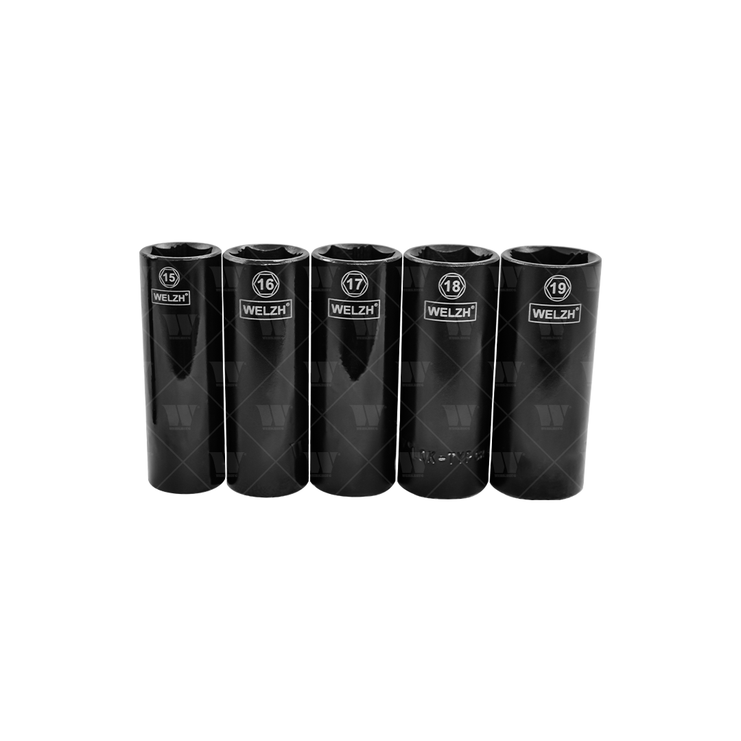 Juego de enchufes impacto 8-19 mm Lok-Typ; 3/8'', profundo y poco profundo 44115-WW