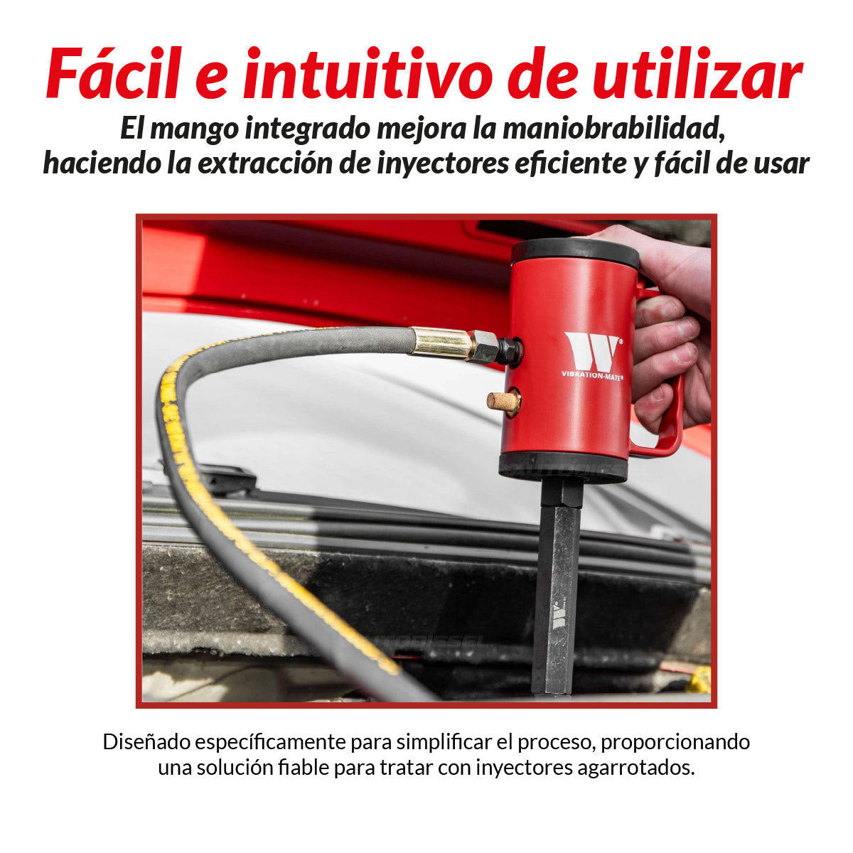 Extractor neumático para inyectores diesel; Welzh Vibración Mate 4591-WW
