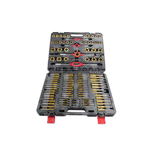 Juego de tarrajas y machuelos, métricos de titanio de 119 piezas 4888-WW