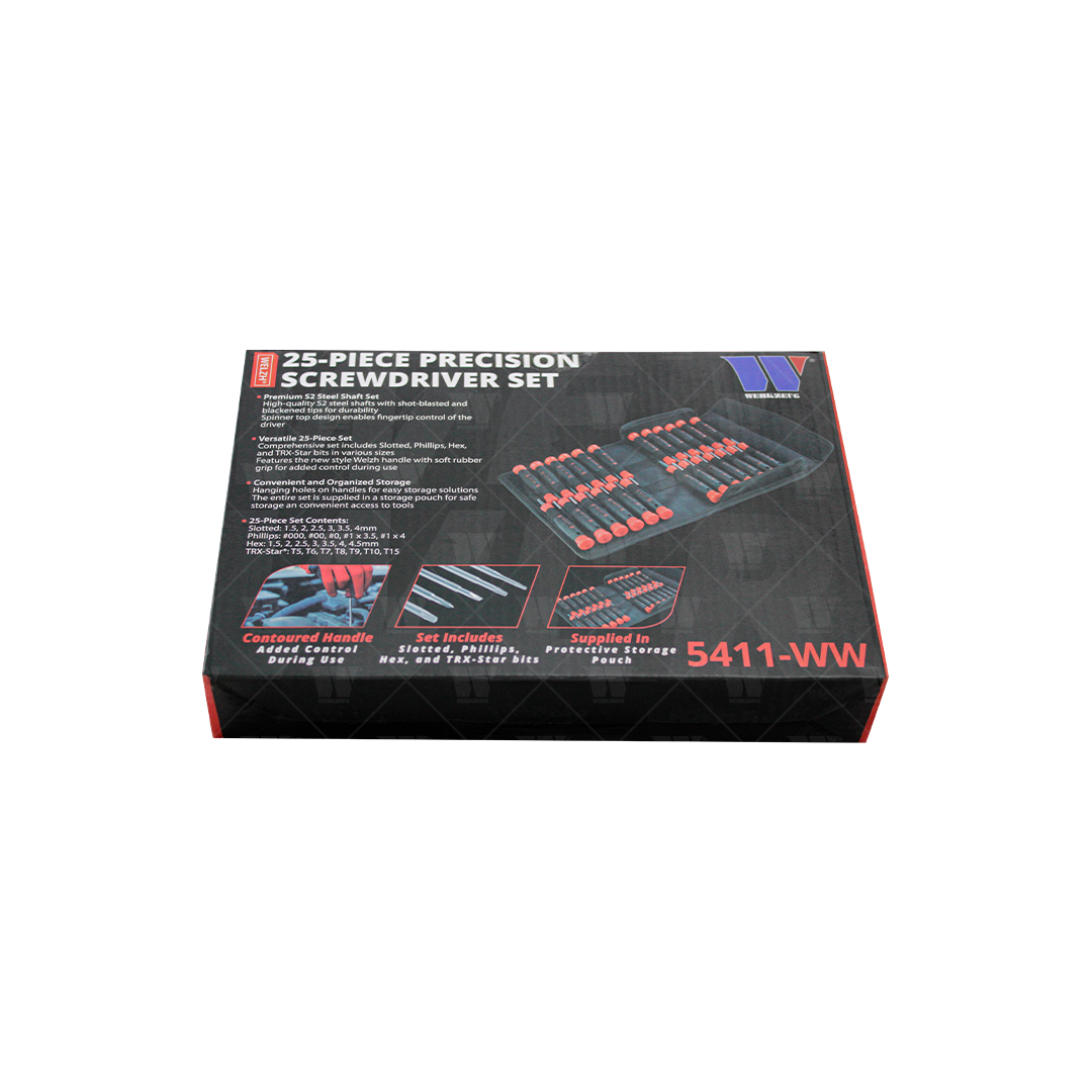 Juego de destornilladores de precisión de 25 piezas 5411-WW