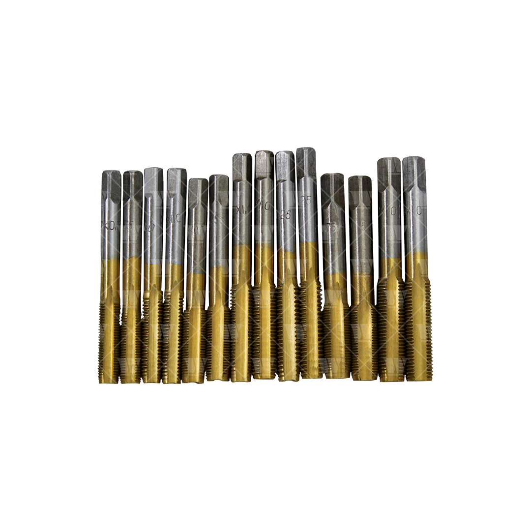 Juego de tarrajas y machuelos, métricos de titanio de 119 piezas 4888-WW