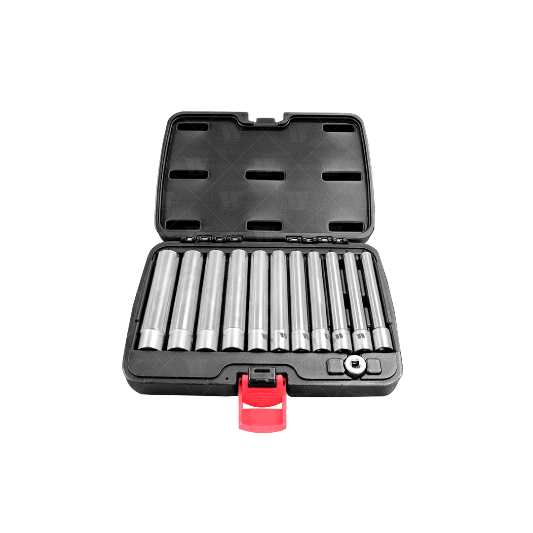 Juego de dados largos; Súper profundo, 3/8''dr, 6 puntas, 12 piezas 4434-WW