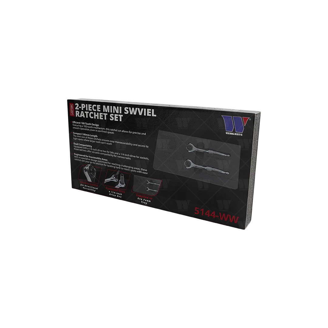 Juego de Carraca Mini Giratoria de 2 Piezas 5144-WW