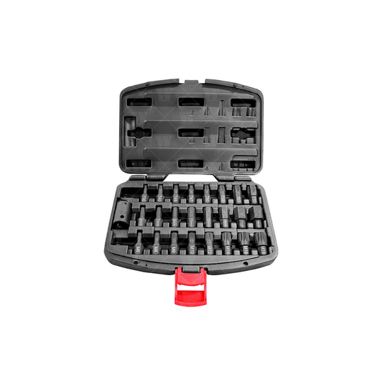 Juego de llaves de vaso; Impacto, 1/2'', Torx, hexagonal y estriado 3545-WW