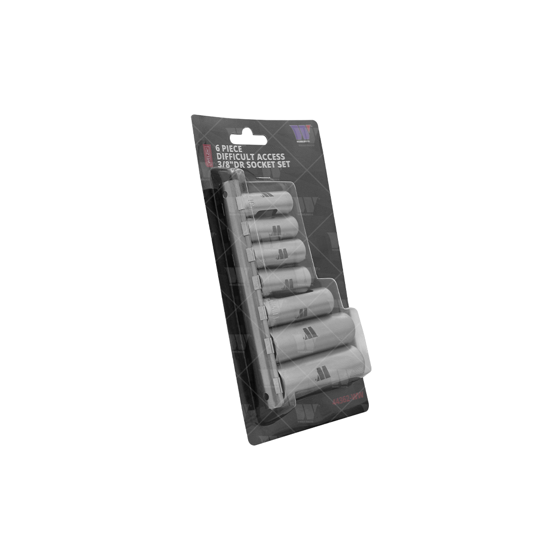 Juego de dados de difícil acceso; 3/8" de 6 piezas 44362-WW