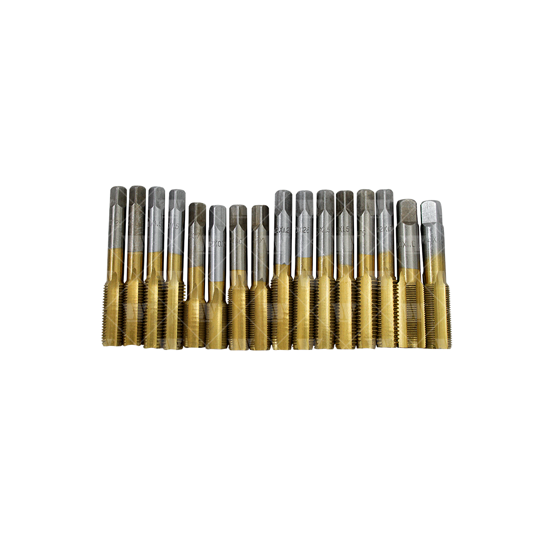 Juego de tarrajas y machuelos, métricos de titanio de 119 piezas 4888-WW