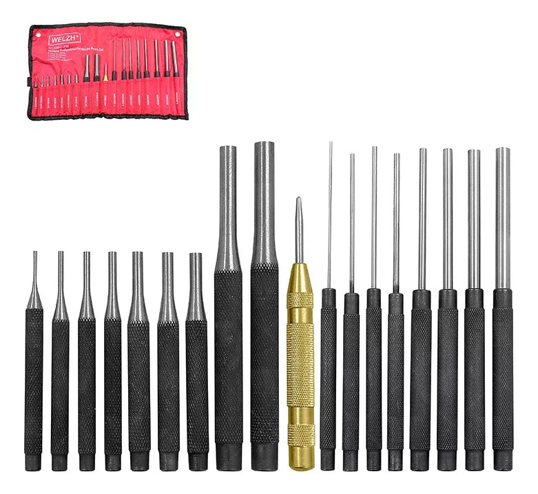 Juego de punzones, Botadores paralelos profesionales de 18 piezas 44842-WW