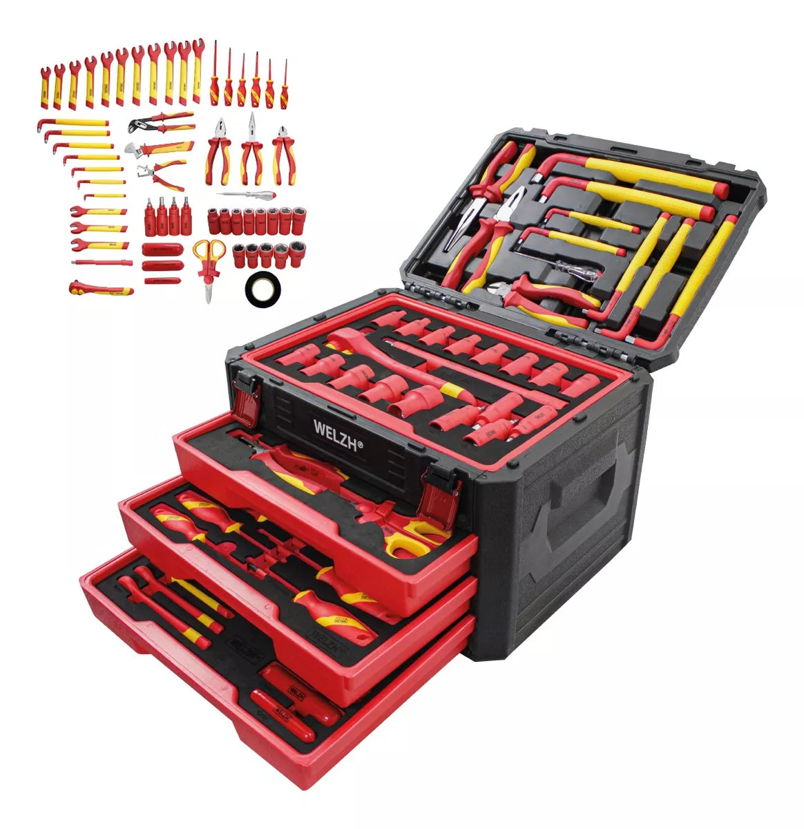 Kit de herramientas híbrido para vehículos eléctricos; 63 piezas 4961-WW