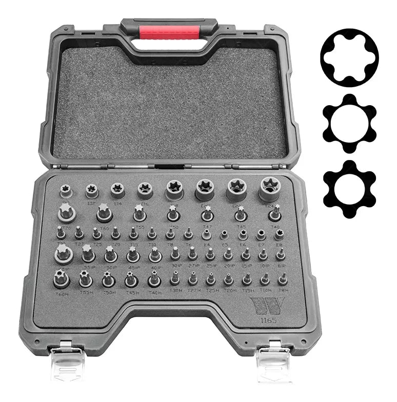 Juego maestro de dados con puntas Torx,de impacto, Acero S2 1165-WW