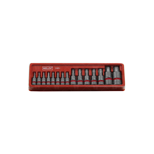 Juego de Dados con Puntas Torx Bit, Acero SE-V, T6-T70 1165-1-WW