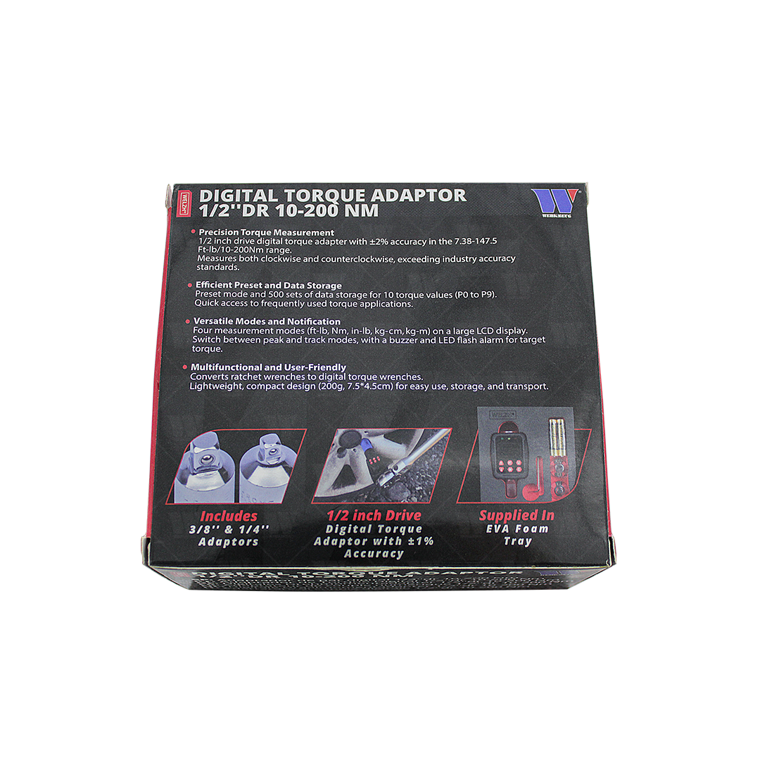 Adaptador de par digital; torquimetro, 1/2'' dr 10-200 Nm 5193-WW