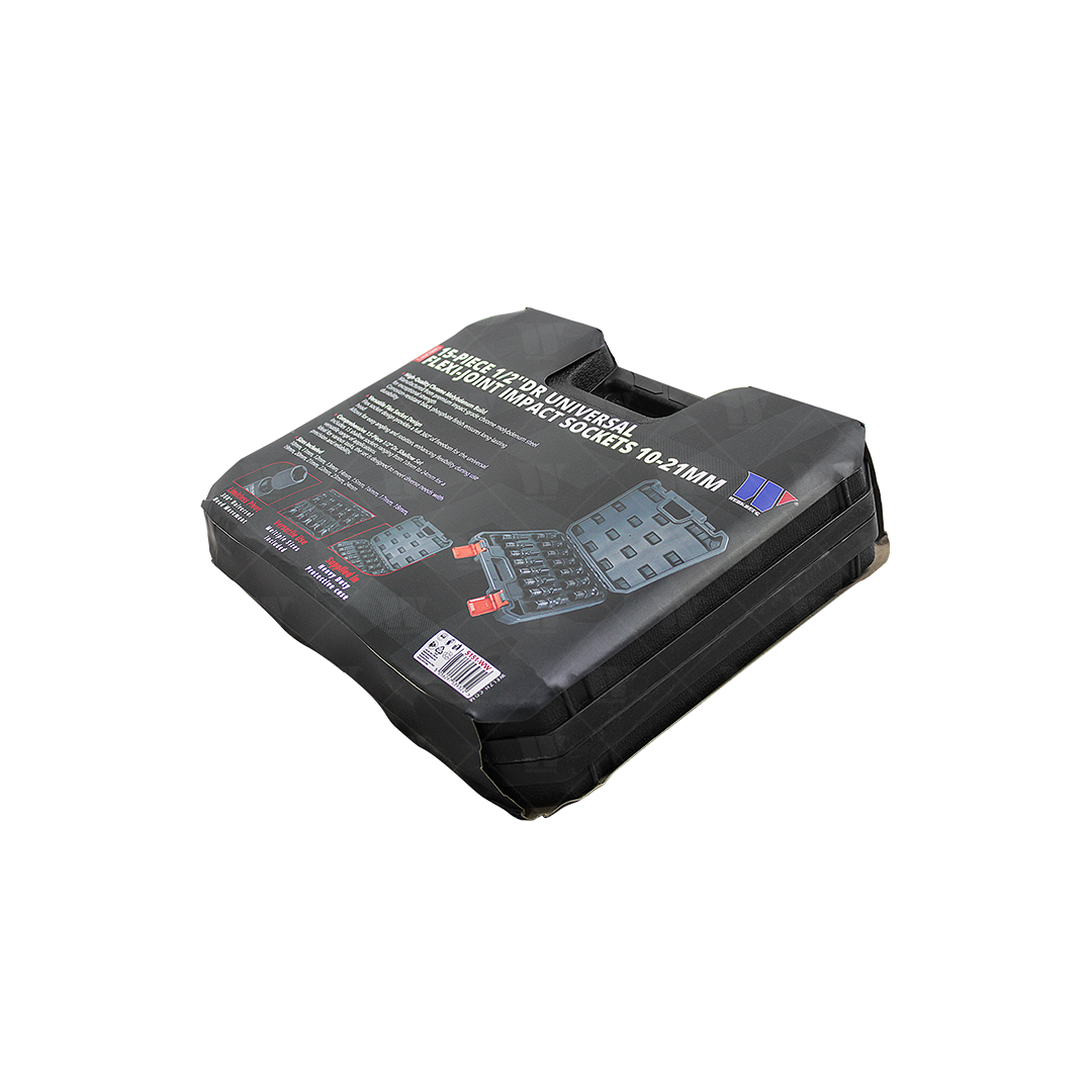 Juego de dados de impacto con nudo; 15 vasos de impacto universales con junta flexible de 1/2''dr, 10-24 mm 5151-ww