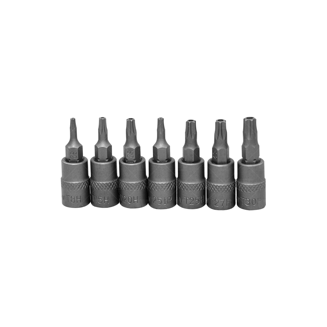 Juego puntas Torx de 12 piezas T8H-T60H S2 Acero zincado 1165-3-WW
