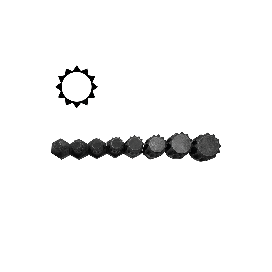 Juego de llaves de vaso; Impacto, 1/2'', Torx, hexagonal y estriado 3545-WW