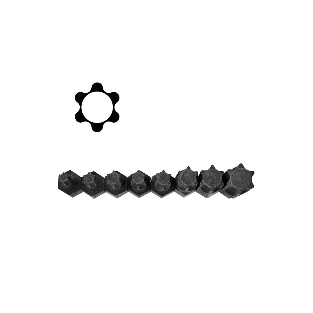 Juego de llaves de vaso; Impacto, 1/2'', Torx, hexagonal y estriado 3545-WW